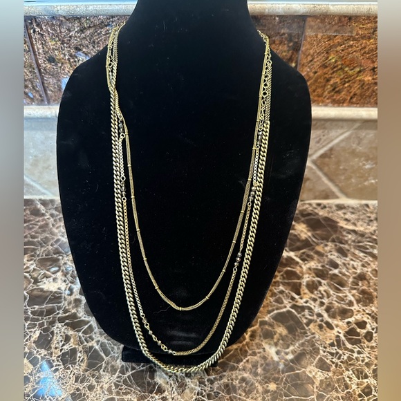 Silpada Elegant Gold Layered Necklace - Picture 1 of 4